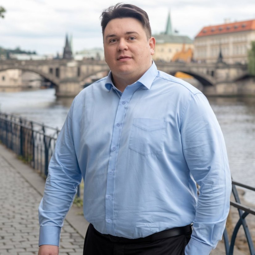 Muška svijetloplava košulja – velike veličine 3XL–6XL