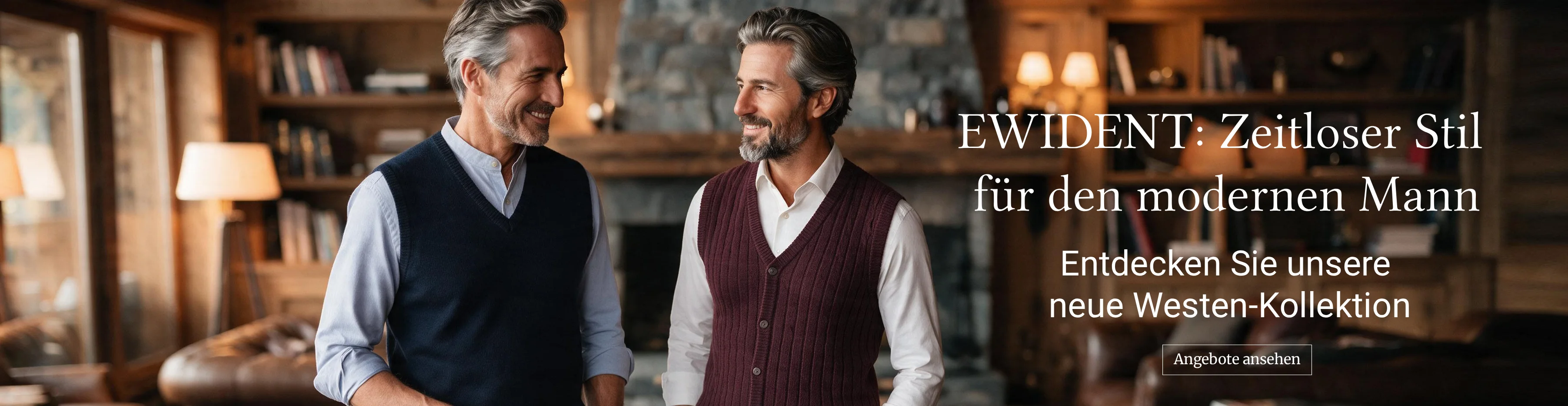 Ewident Herren-Strickwesten