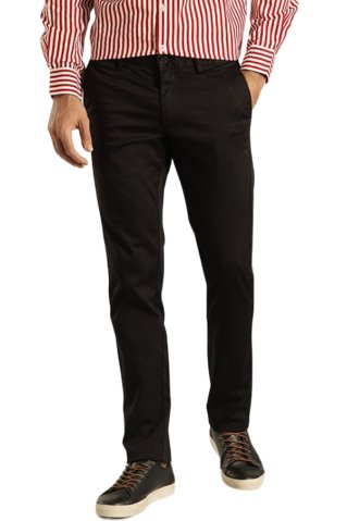 Elegantní černé CHINO kalhoty