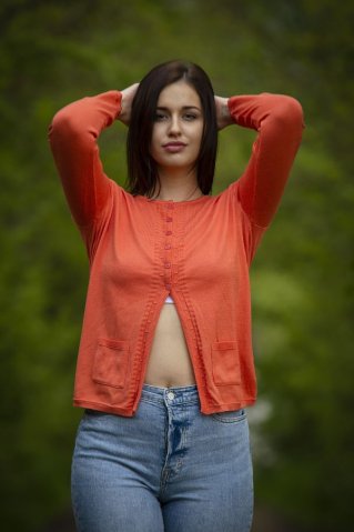 Dámsky elegantný sveter Nada-BA losos