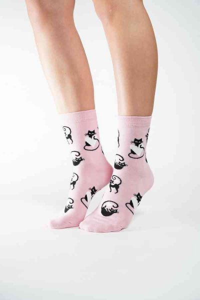 Dámské ponožky 9660 cica pink