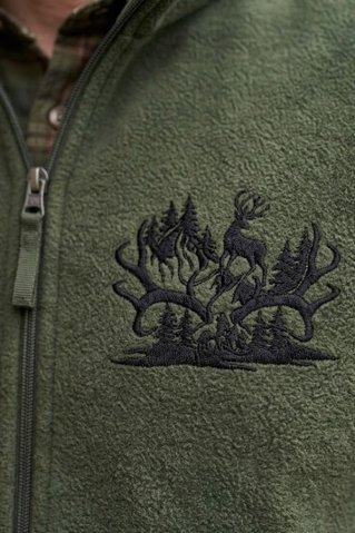 Prsluk od flisa za boravak u prirodi Ewident Jelen – zeleni