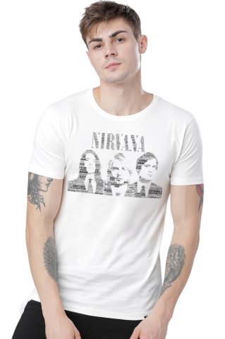 Pánske tričko Nirvana biela