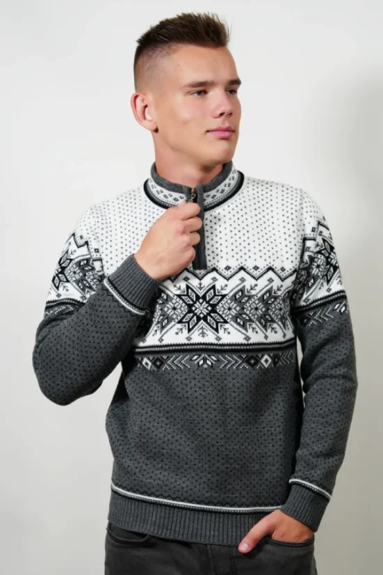 Udoben norveški pulover s trojanskim ovratnikom Igor-Z
