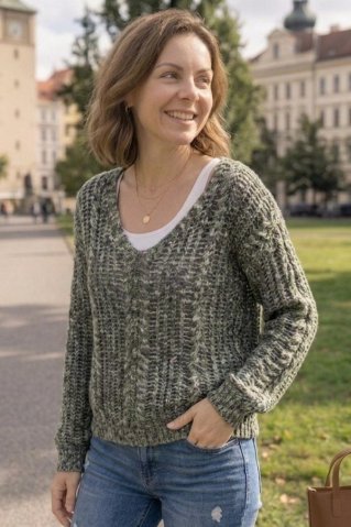 Ženski  pulover Perfecta khaki