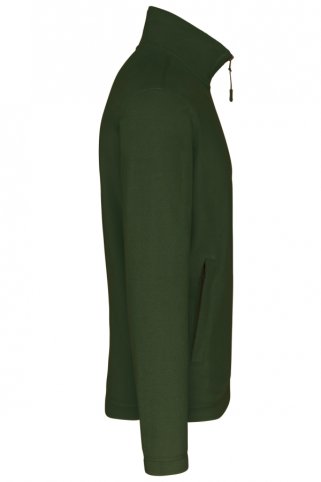 Pánska poľovnícka mikrofleecová bunda na zips – 300 g/m², odolný mikroflís