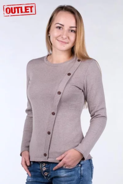 Lili bézs színű női pulóver