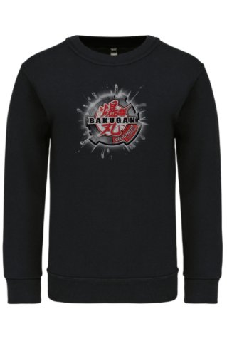 Bakugan čierná mikina pre deti