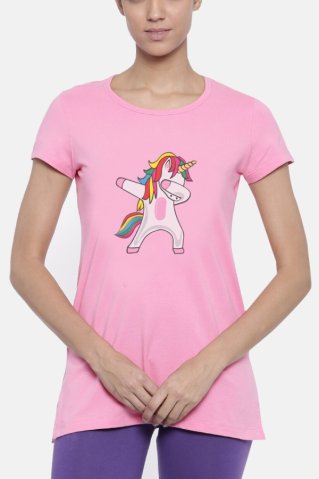 Damen-Pyjama Unicorn pink