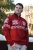 KIRK Z Herrenpullover mit Norwegermuster – rot