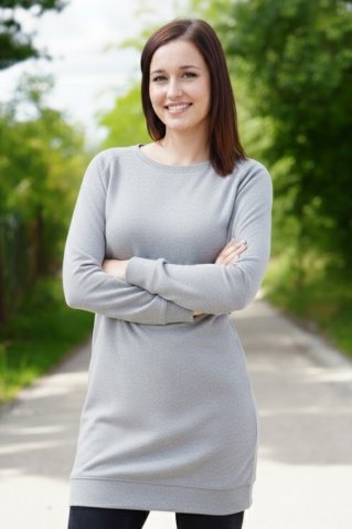 Obleka-iz-trikoja siva 44493 siva