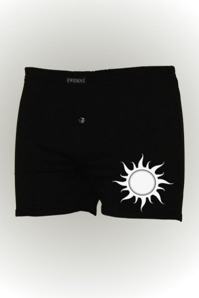 Pánské boxerky s potiskem Sun / 32208G / čierna