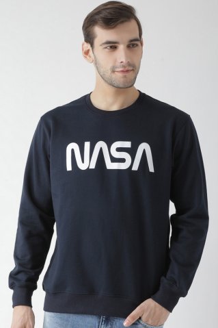 Pánska tmavomodrá mikina Nasa