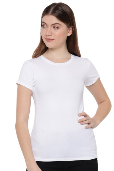 Bavlněné tričko krátký rukáv biela