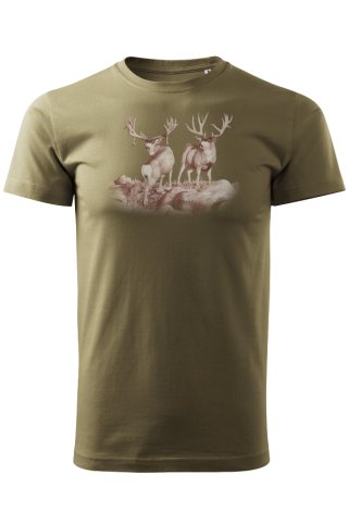 Majica s jelenima na livadi – lovačka
