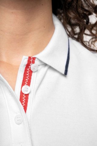 Tricou polo dama Lurda alb