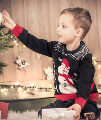 Dječji božićni pulover – Snjegović