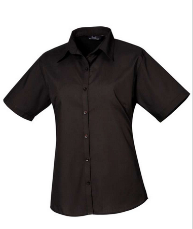 Košeľa s krátkym rukávom 00300-1 čierna
