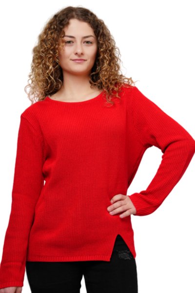 Hajdi piros női pulóver
