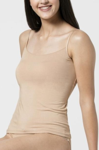 Tielko s úzkymi ramienkami beige 22148X