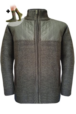 Elegantni pulover s patentnim zatvaračem ORION-AZ