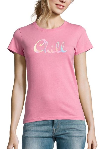 Bavlněné Ewident tričko Chillgirl pink