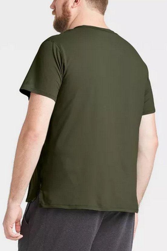 Ribička majica Fish Skeleton – Maslinasto zelena