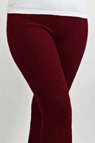 Damskie Dziane Legginsy 2 szt.  Czarne + bordo