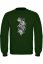 Sweatshirt for Hunters with Print WILD2 Green