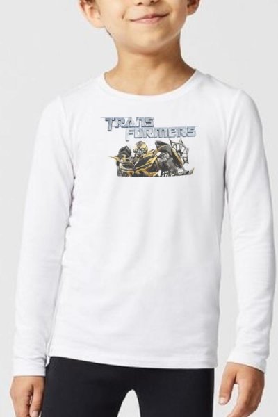 Transformers dětské tričko bílé