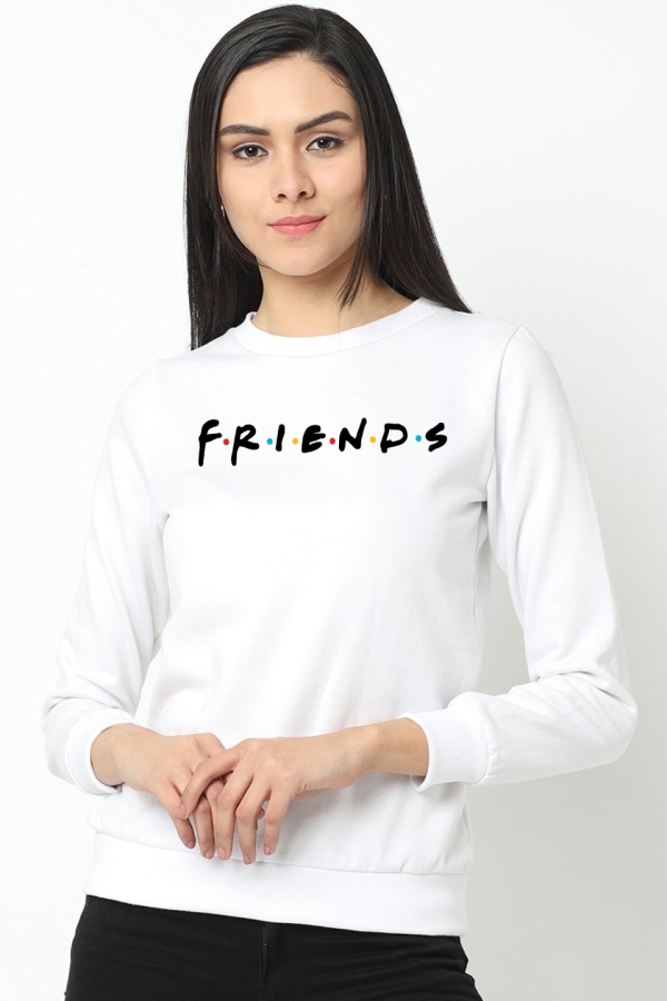 Fehér női kapucnis Friends