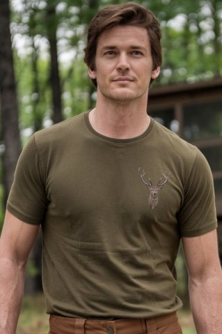 Koszulka myśliwska Deer4 zielona