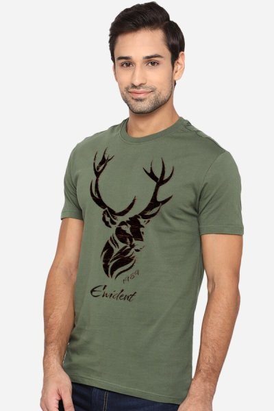 Tričko jeleň Deerpaint zelená