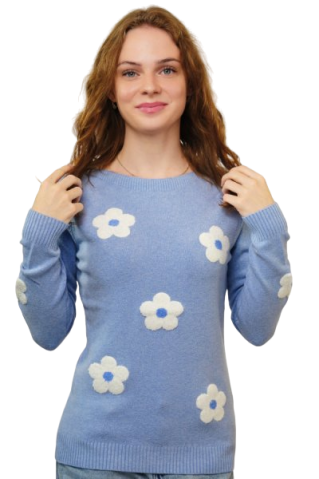 Pulover de dama Bluma albastru