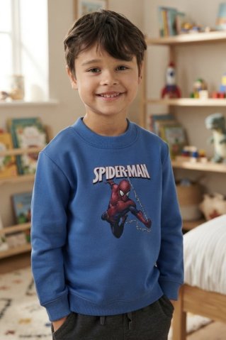 Spiderman modrá mikina pre deti