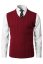 Men's Knitted Vest CrimBB Burgundy