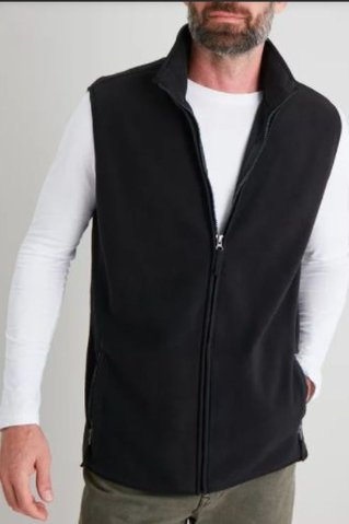 Pánska mikrofleecová vesta 44913 čierna