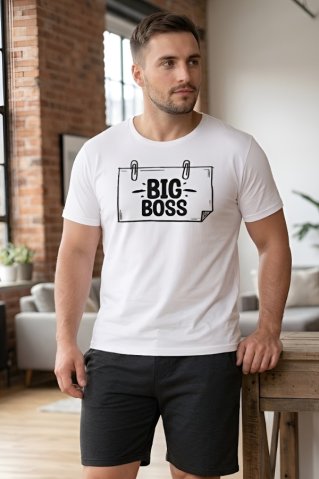 Pánske BIG BOSS pyžamo – krátky rukáv