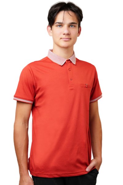 Oranžna polo majica s kratkimi rokavi Olso