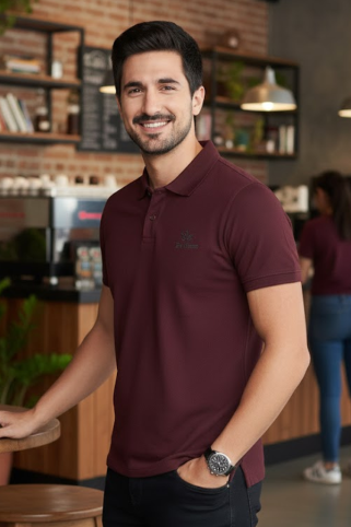 Bordo polo majica Ewident