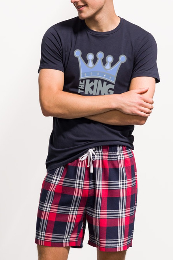 Moška pižama s kratkimi rokavi Kingkaro