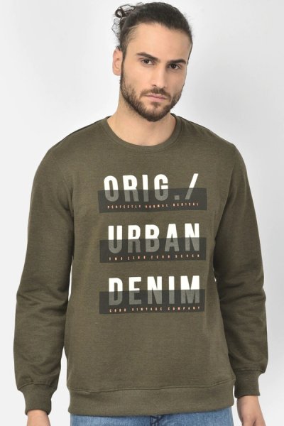 Urbandenim férfi khaki pulóver