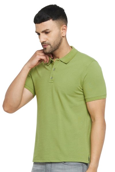 Tricou polo verde pentru bărbați 44254