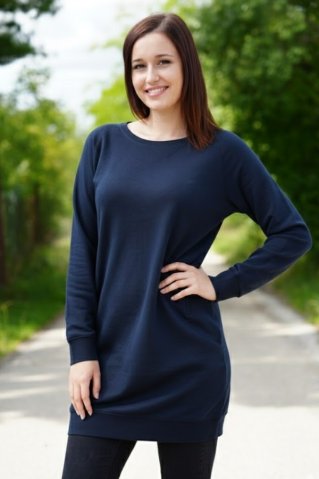 Obleka iz trikoja navy