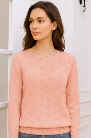 Női pulóver Klara pink