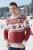 Herren Bordeaux Norwegischer Pullover mit Hirschmotiv Life