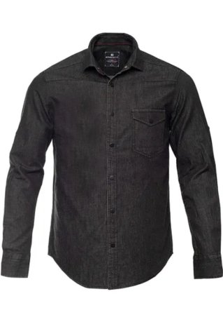 Men’s black denim shirt