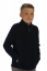 Gyermek mikroflíz pulóver fekete