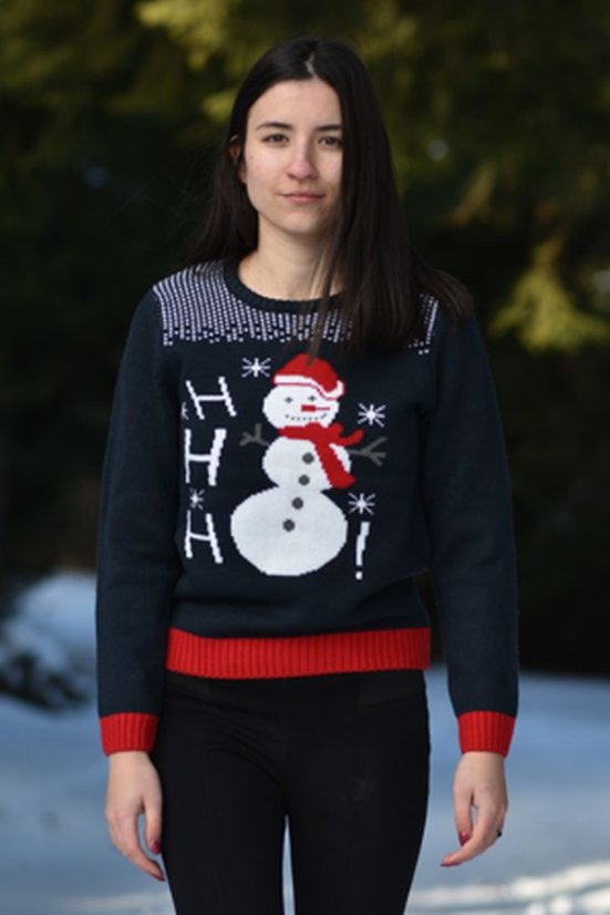Ženski božićni pulover – Snjegović