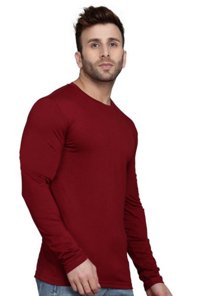 Tricou 32405G mânecă lungă bumbac maroon